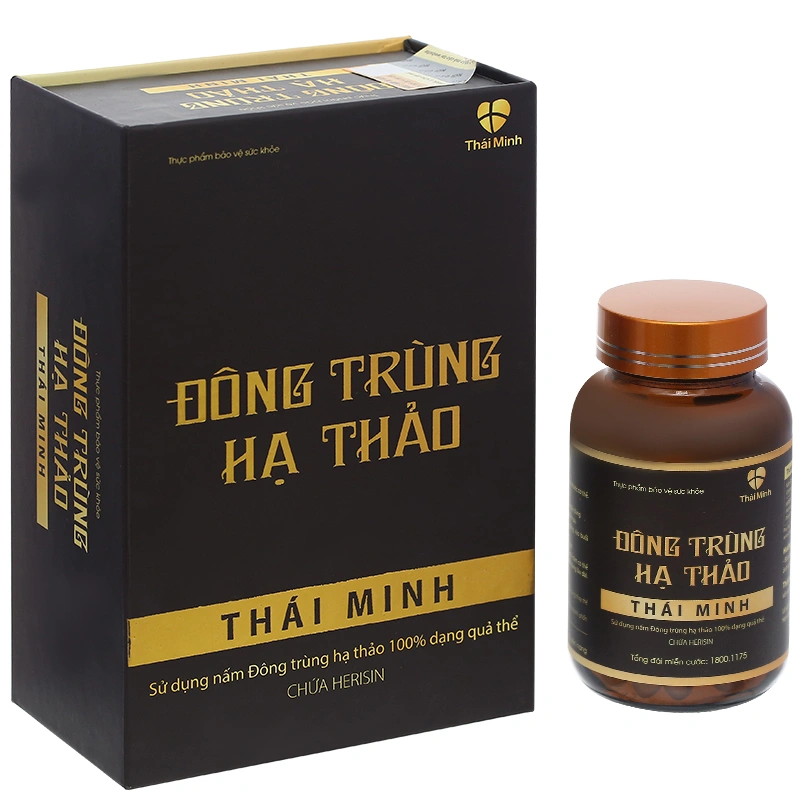 Đông trùng hạ thảo Thái Minh hỗ trợ giảm mệt mỏi lọ 30 viên - 